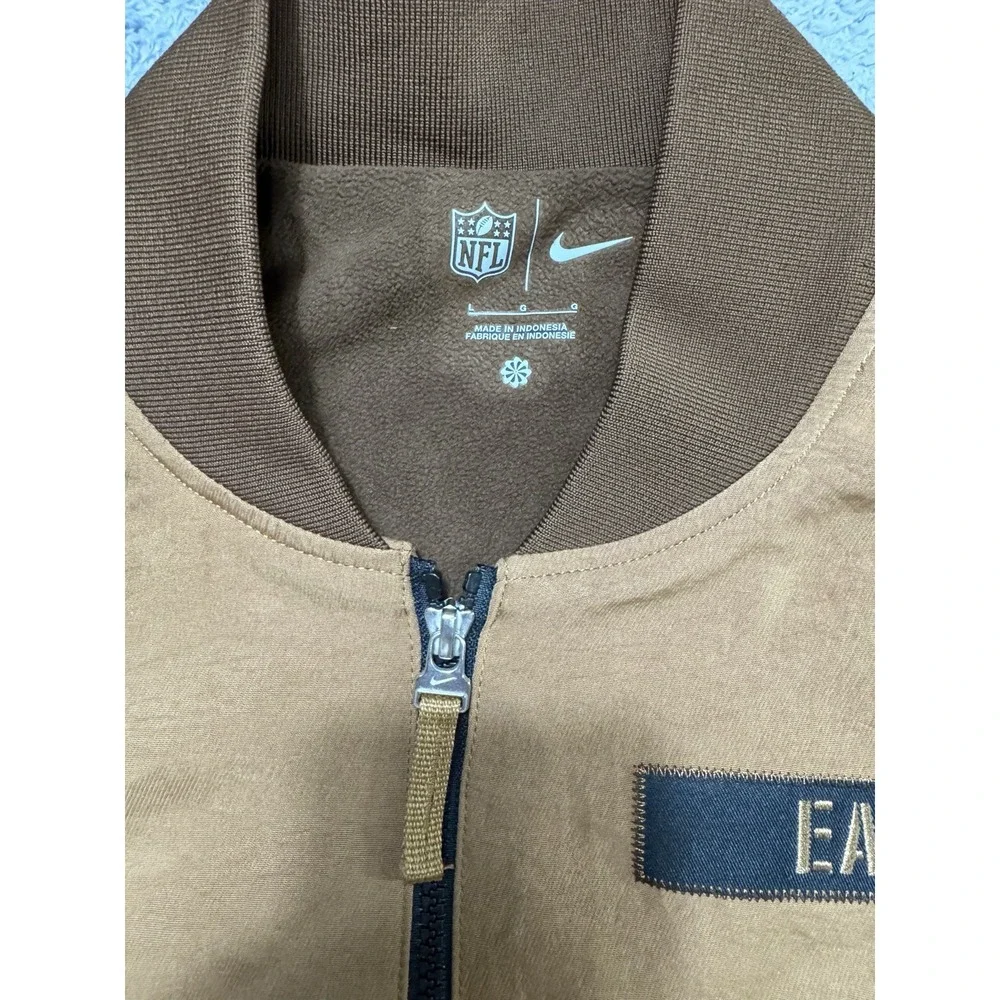 Nike 2024 Philadelphia Eagles Men's L Salute To Service Full-Zip Jacket Bomber